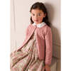 Leaf Openwork Cardigan, Pink - Cardigans - 3