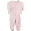 Jane Floral Pajamas, Pink - Pajamas - 1 - thumbnail