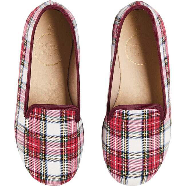Francis Tartan Slippers, Red