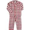 Francis Tartan Pajamas, Red - Pajamas - 1 - thumbnail