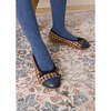 Vincent Check Tweed Ballerina Shoes, Brown - Flats - 4