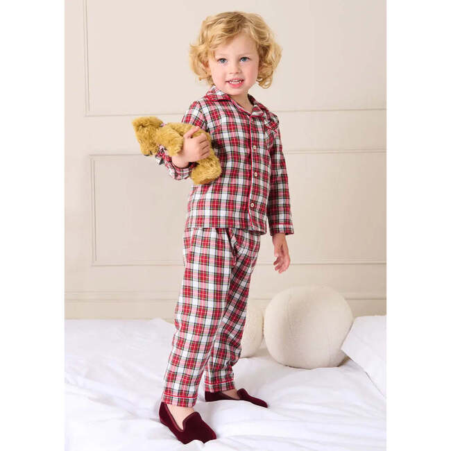 Francis Tartan Pajamas, Red - Pajamas - 3