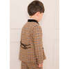 Vincent Check Austrian Single Breasted Jacket, Brown - Coats - 6
