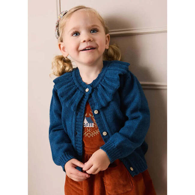 Velvet Skirt with Braces, Toffee - Skirts - 3