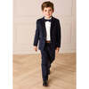 Velvet Pocket Detail Chino Trousers, Navy - Pants - 2