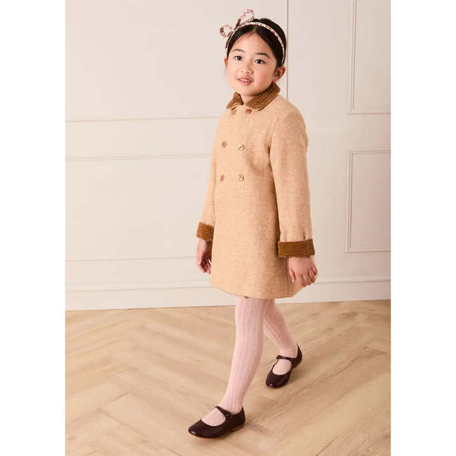 Traditional Double Breasted Coat, Camel