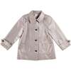Sloane Check Raincoat with Pockets, Camel - Coats - 1 - thumbnail