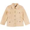 Safari Jacket With Pockets, Beige - Coats - 1 - thumbnail
