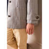 Sloane Check Raincoat with Pockets, Camel - Coats - 4