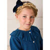 Ruffle Collar Cardigan, Blue - Cardigans - 4