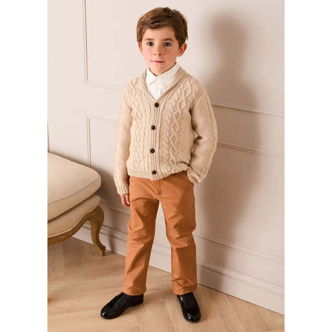 Plain Pocket Detail Trousers, Camel - Pants - 5