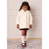 Faux Fur Pocket Detail Nellie Floral Lined Coat, Cream - Coats - 2