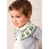 Embroidered Peter Pan Collar Top, Blue - T-Shirts - 4
