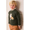 Corgi Embroidered Button Detail Jumper, Green - Sweaters - 2