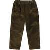 Corduroy Chino Trousers, Green - Pants - 1 - thumbnail