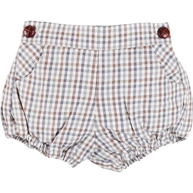 Cadogan Houndstooth Button Detail Bloomers, Camel