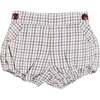 Cadogan Houndstooth Button Detail Bloomers, Camel - Bloomers - 1 - thumbnail