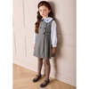 Clermont Houndstooth Jacquard Pinafore Dress, Blue - Dresses - 3