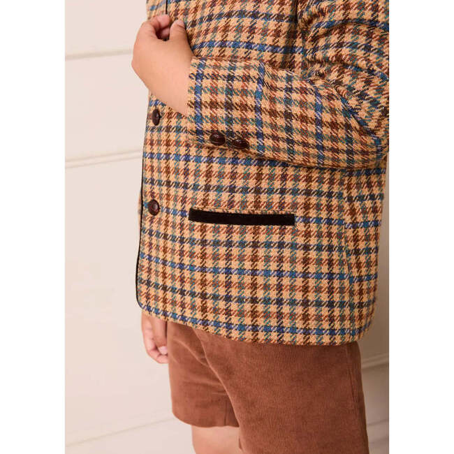 Button Detail Shorts with Braces, Brown - Shorts - 2