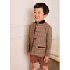 Button Detail Shorts with Braces, Brown - Shorts - 4
