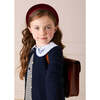 Clermont Houndstooth Jacquard Pinafore Dress, Blue - Dresses - 7
