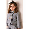 Alderney Check Double Breasted Gold Button Jacket, Black - Coats - 2
