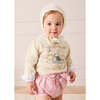 Alpaca Wool Cottage Cross Stitch Embroidered Jumper, Cream - Sweaters - 3