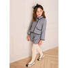 Alderney Check Double Breasted Gold Button Jacket, Black - Coats - 3