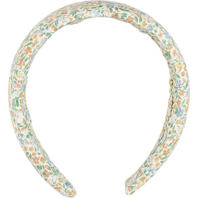 Adelaide Floral Padded Headband , Yellow
