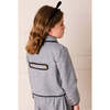 Alderney Check Double Breasted Gold Button Jacket, Black - Coats - 4