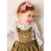Ambrose Check Floral Embroidered Long Sleeve Blouse, Cream - Blouses - 2