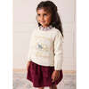 Alpaca Wool Cottage Cross Stitch Embroidered Jumper, Cream - Sweaters - 4
