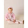 Adelaide Floral Hand Smocked Hand Smocked Romper, Pink - Rompers - 4
