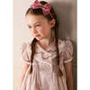Adelaide Floral Double Breasted Embroidered Long Sleeve Dress, Pink - Dresses - 3
