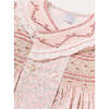 Adelaide Floral Double Breasted Embroidered Long Sleeve Dress, Pink - Dresses - 4