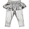 Silver Skirted Legging, Silver - Pants - 1 - thumbnail