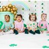 Shamrock St. Patrick's Day Coquette Bow Baby Headband, Pink - Headbands - 4