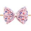 Red, White, & Cute Tulle Bow Baby Headband, Multi - Headbands - 1 - thumbnail