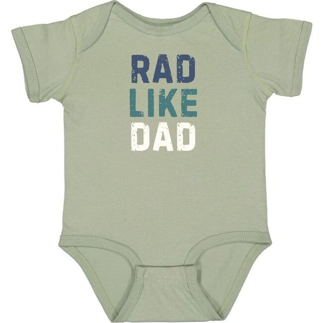 Rad Like Dad Short Sleeve Bodysuit, Sage