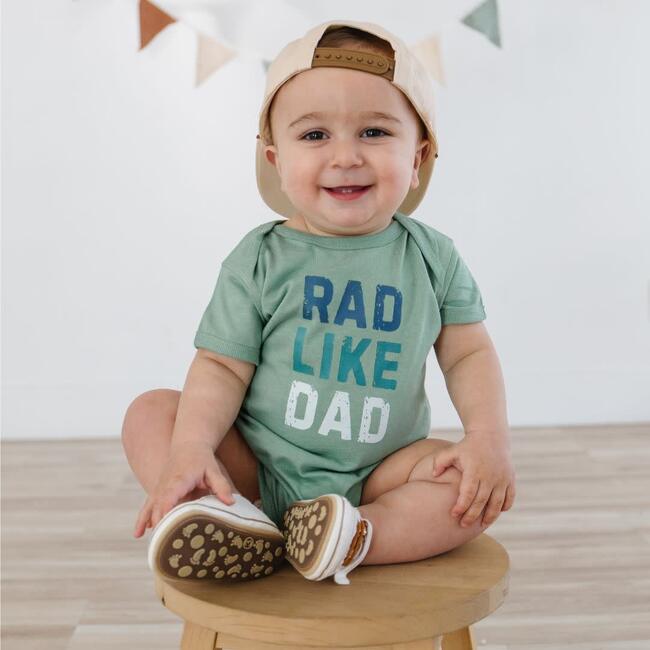 Rad Like Dad Short Sleeve Bodysuit, Sage - Onesies - 2