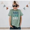 Rad Like Dad Short Sleeve T-Shirt, Sage - T-Shirts - 2