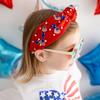 Patriotic Cutie Gemstone Headband, Red - Headbands - 3 - thumbnail