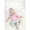 Silver Skirted Legging, Silver - Pants - 2