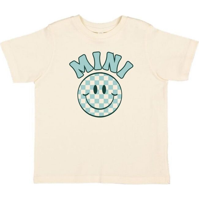 Mini Smiley Checker Short Sleeve T-Shirt, Natural