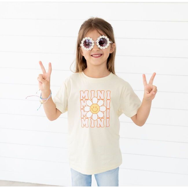 Mini Daisy Short Sleeve T-Shirt, Natural - T-Shirts - 2