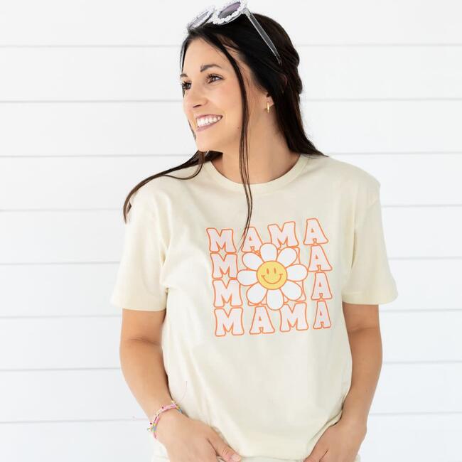 Mama Daisy Adult Short Sleeve T-Shirt, Natural - T-Shirts - 2