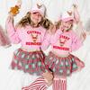 Cutest Reindeer Christmas Sweatshirt, Pink - Sweatshirts - 3