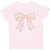 Ditsy Floral Bow Patch Short Sleeve T-Shirt, Ballet - T-Shirts - 1 - thumbnail