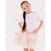Ditsy Floral Bow Patch Short Sleeve T-Shirt, Ballet - T-Shirts - 2