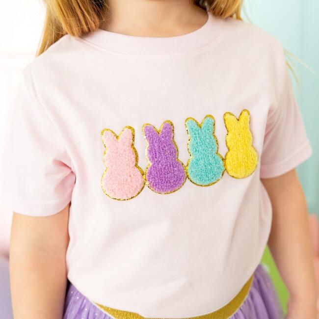 Easter Peeps Patch Short Sleeve T-Shirt, Ballet - T-Shirts - 3
